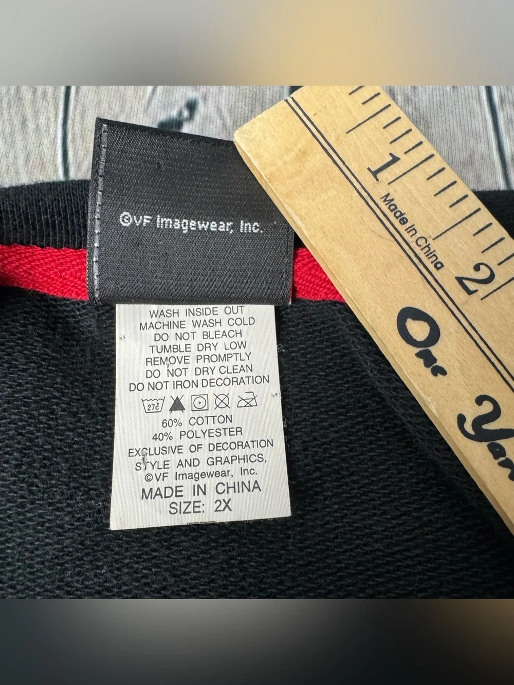 Harley-Davidson Black Track Zip Sweater with White Sleeves and Red Piping - Picture 12 of 13